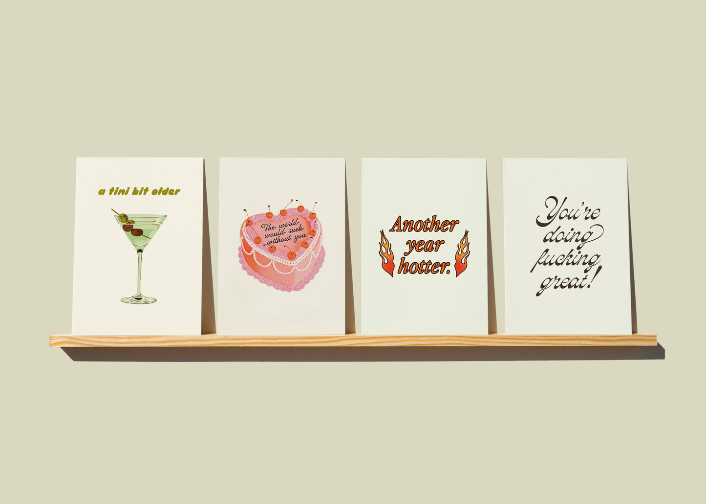 Another Year Hotter Birthday Greeting Card