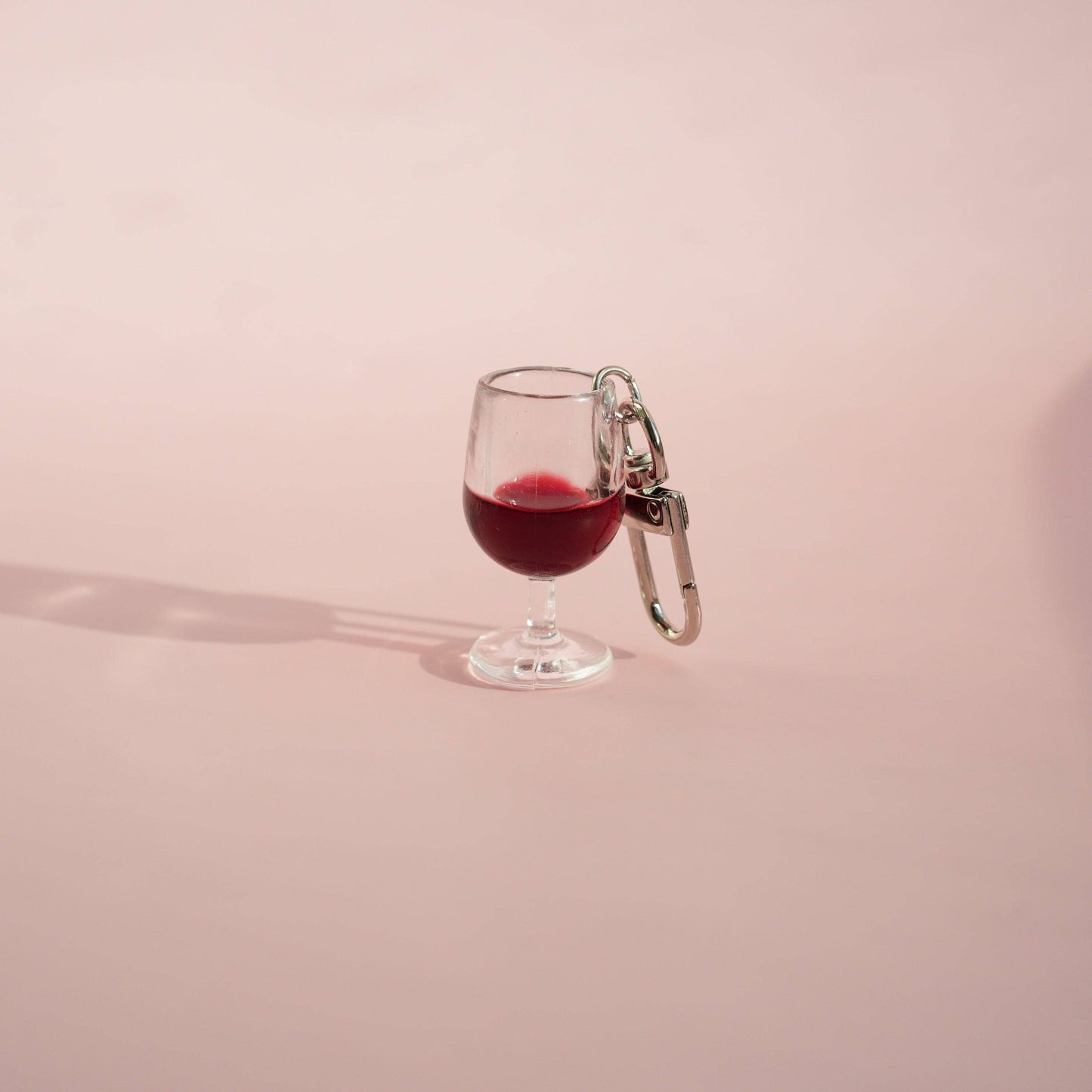 Glass of Red Wine Keychain | Wine Lover Gift | Miniature Food Key Chain | Drinks Keyring | Cute Accessories