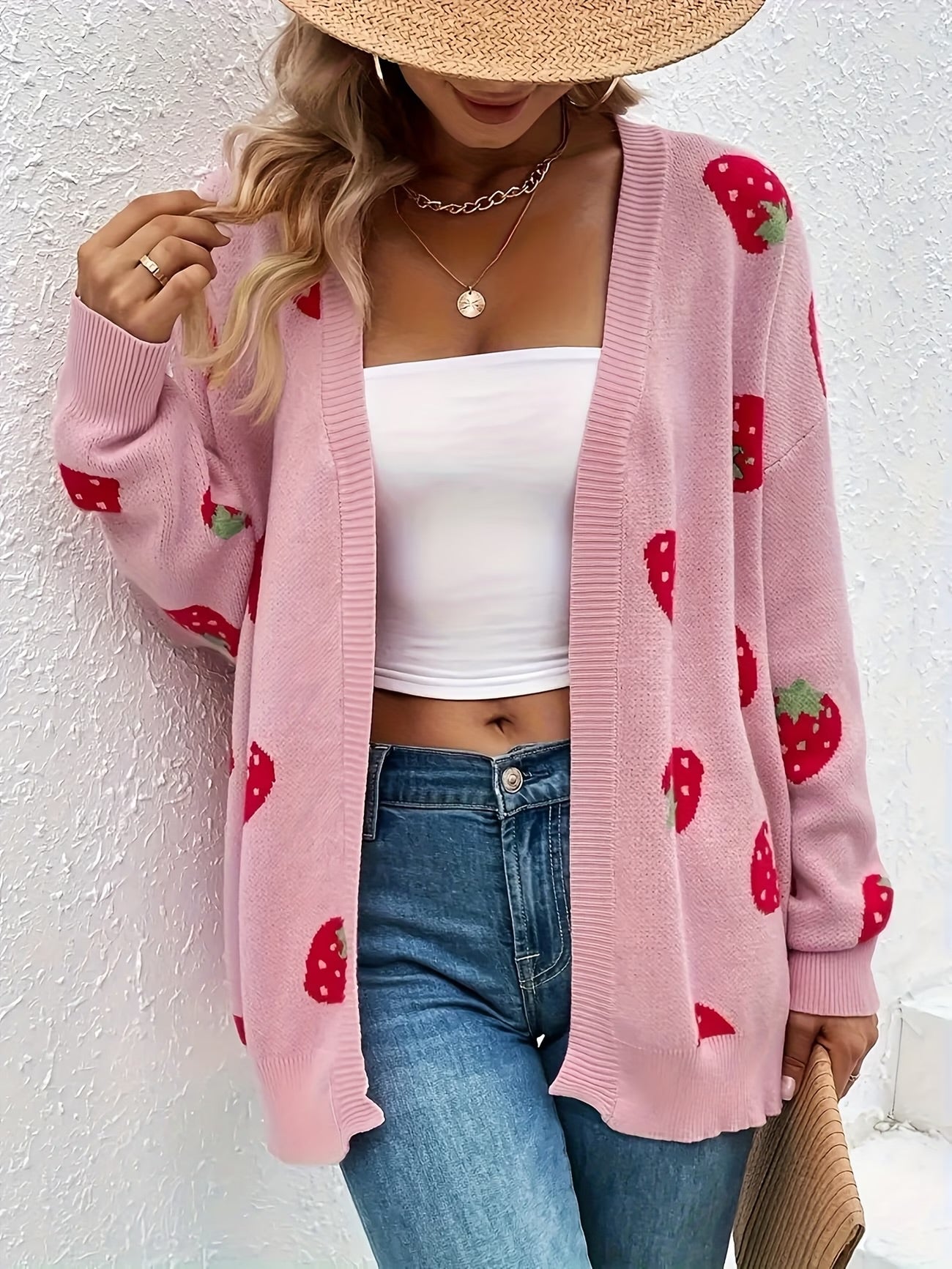 Strawberry Cardigan