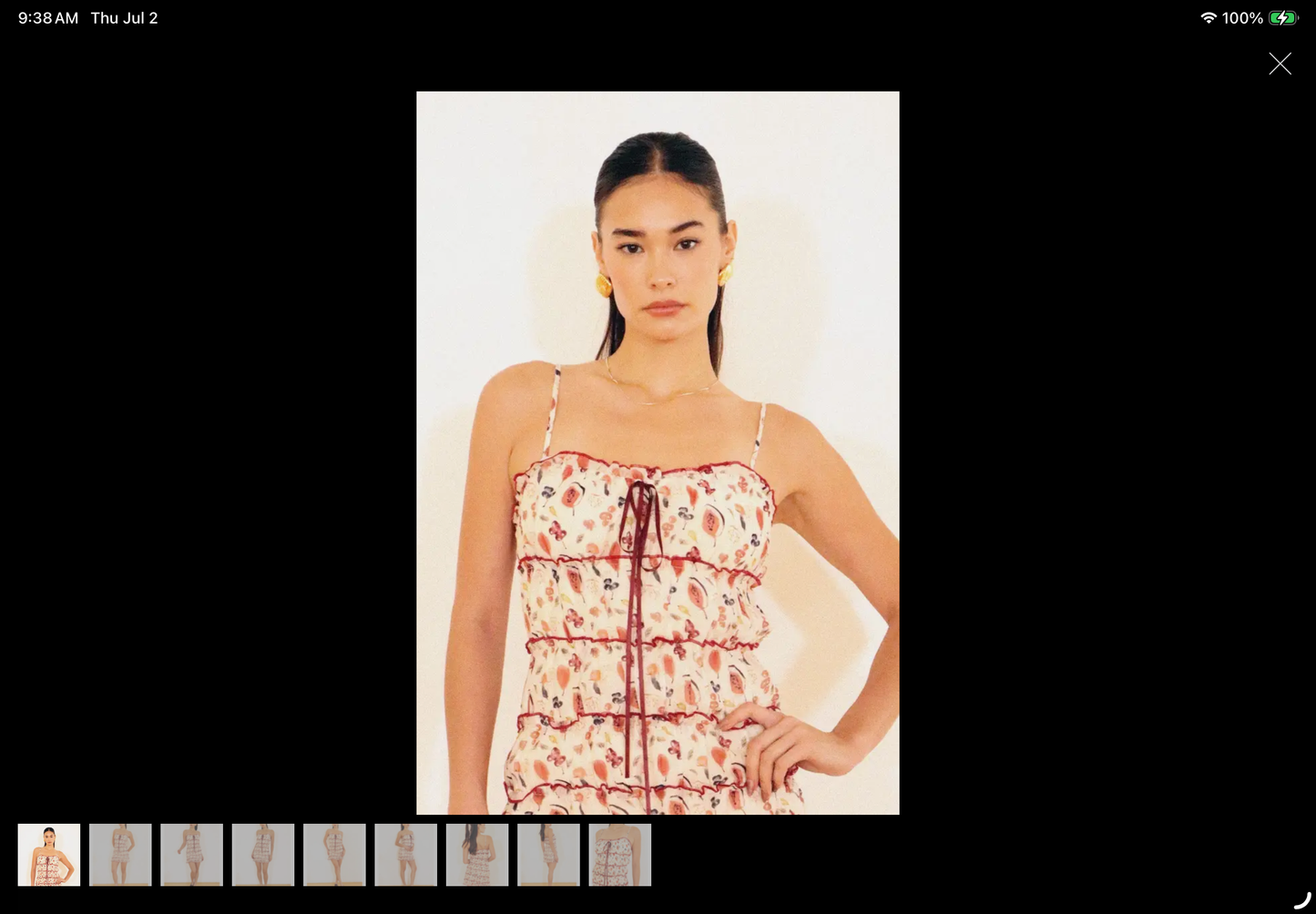 Bailey Rose Multi-Tiered Ruffle Mini Dress