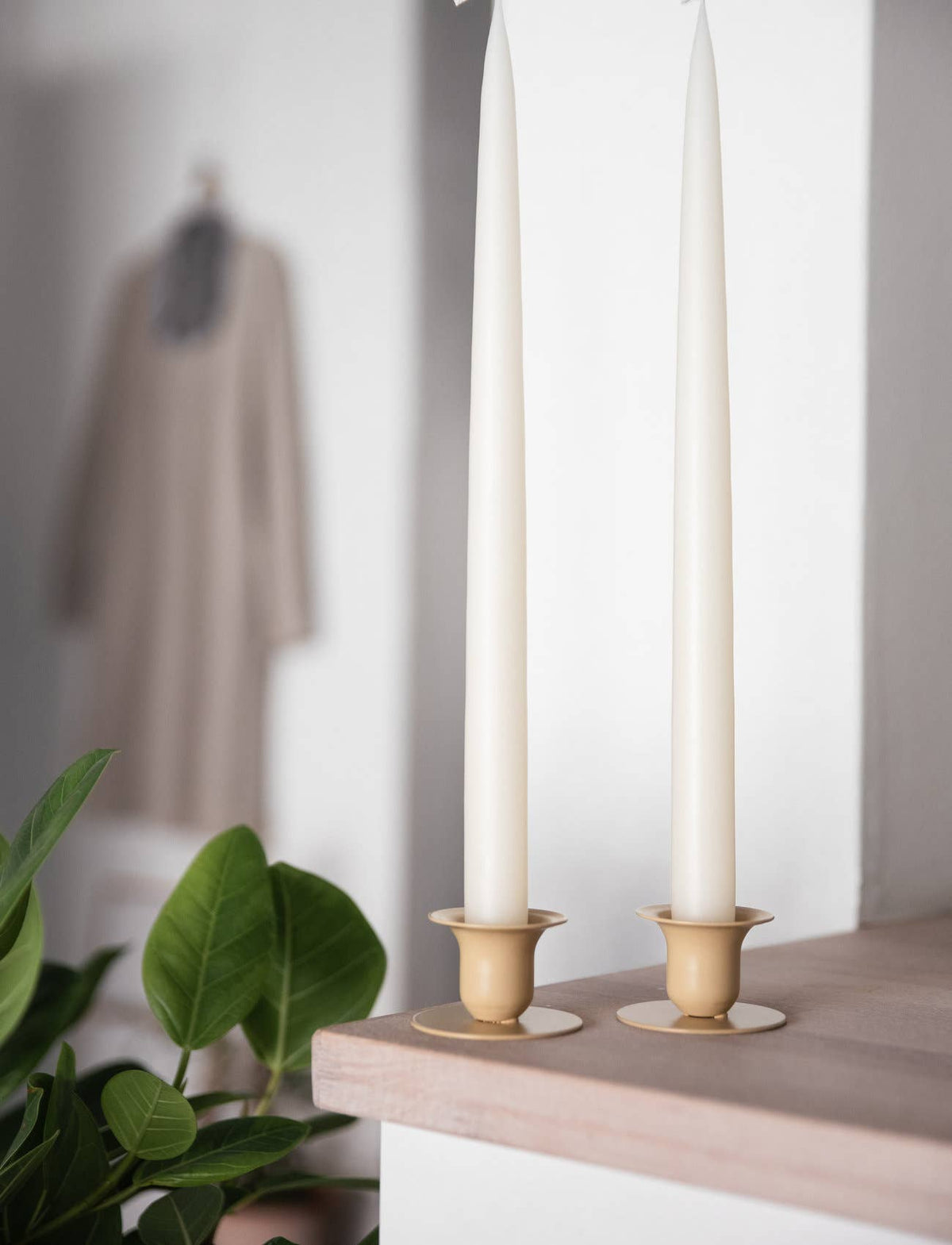 Off White Danish Taper Candle | 12 Pack