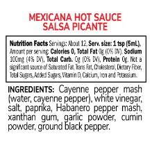 Melinda's Mini Mexicana Hot Sauce 2oz Mini-Squeeze Case