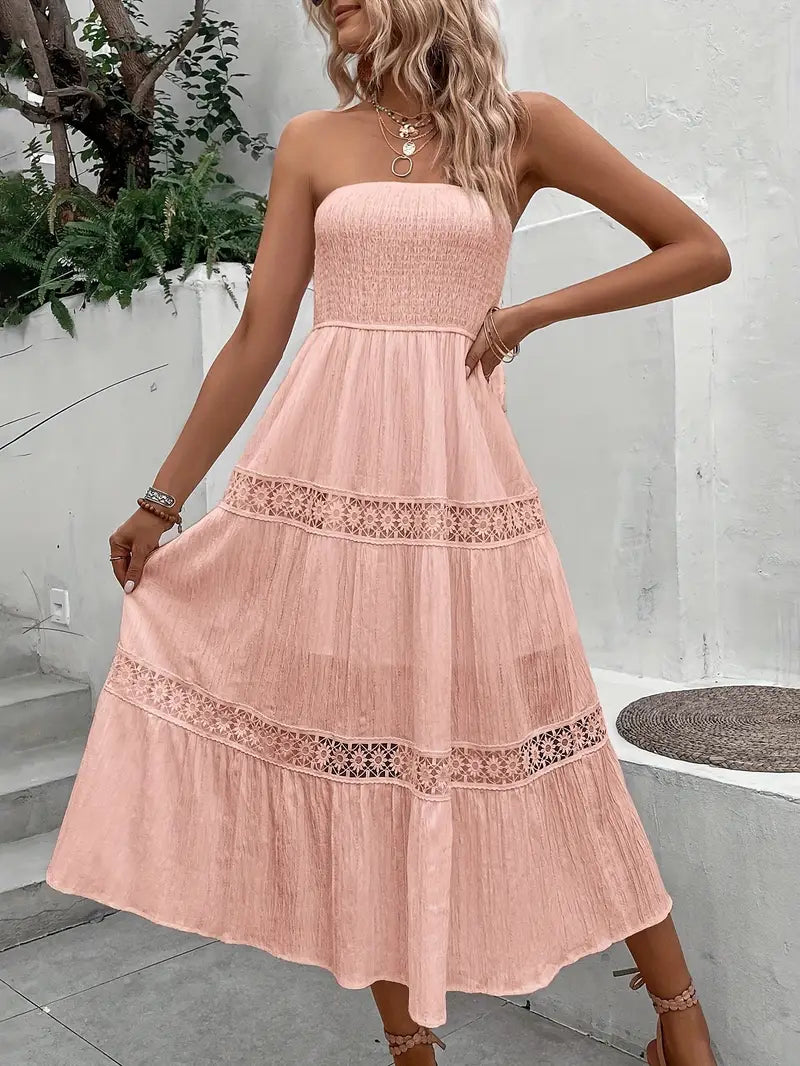 Maxi Dress W/ Lace