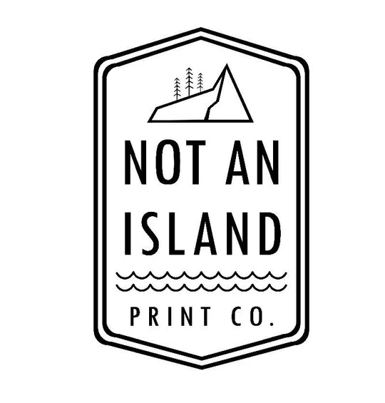 Not an island small stickers