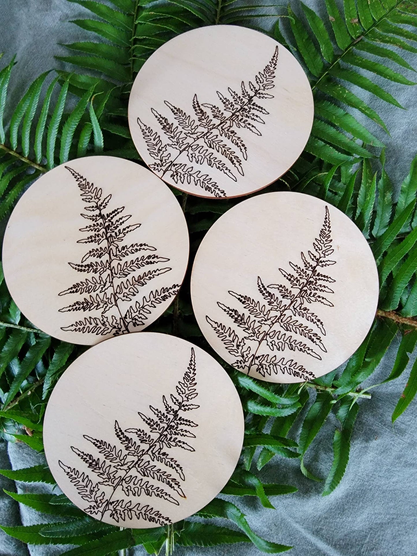 Coasters Wooden Engraved