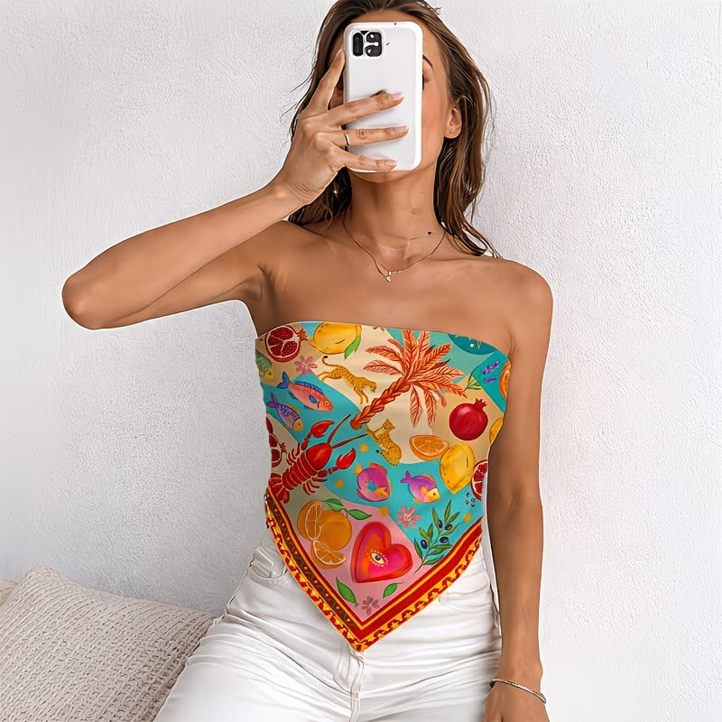 Silk Bandana top/head scarf