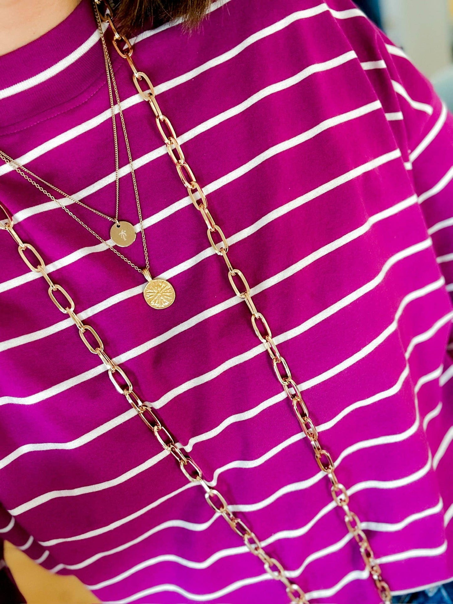 The Caep Gold Paperclip Chain