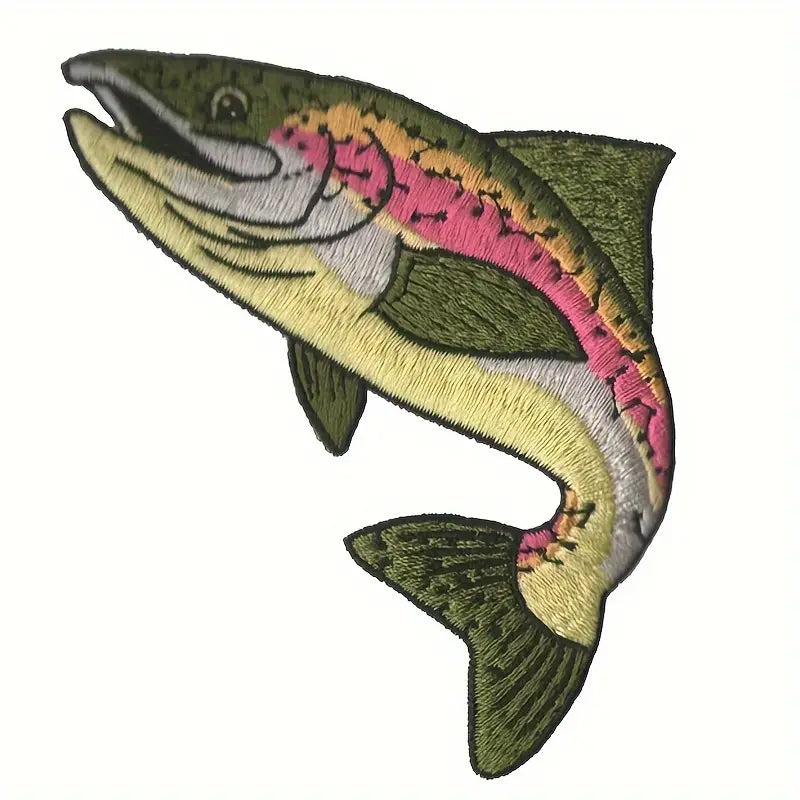 Trout Fish Iron On Patch