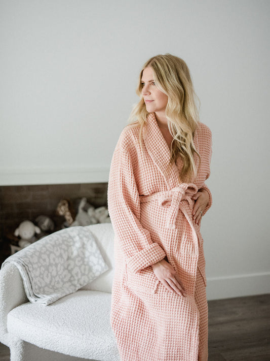 One Wednesday - Waffle Knit Dusty Pink