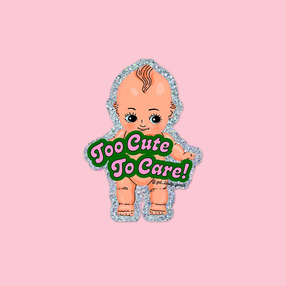 Too Cute Kewpie - Glitter Holo Sticker