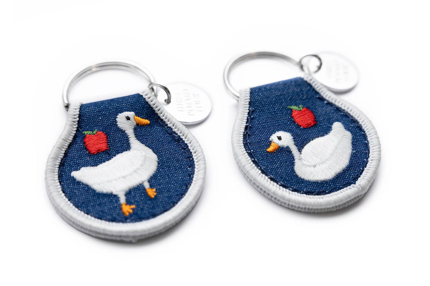 Patch Embroidered Keychain - Cottage Goose