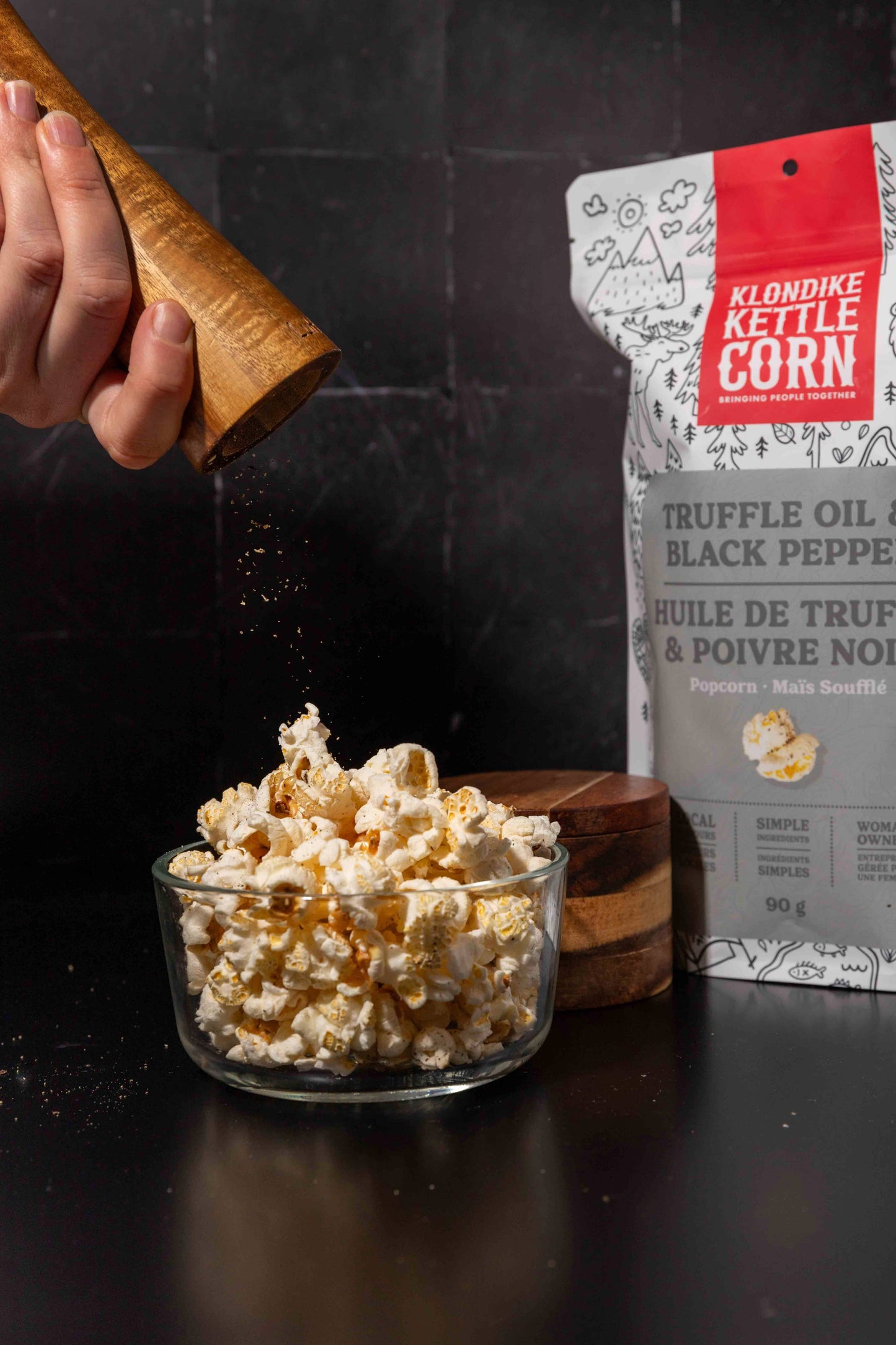 Truffle Oil & Cracked Black Pepper