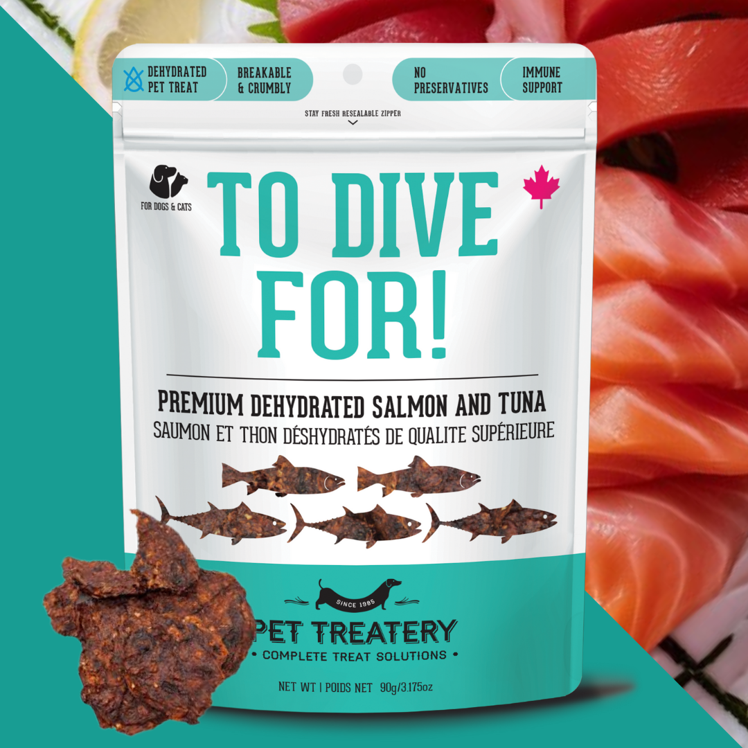 Salmon & Tuna Dehydrated Pet Treats: Omega-3 & High-Protein