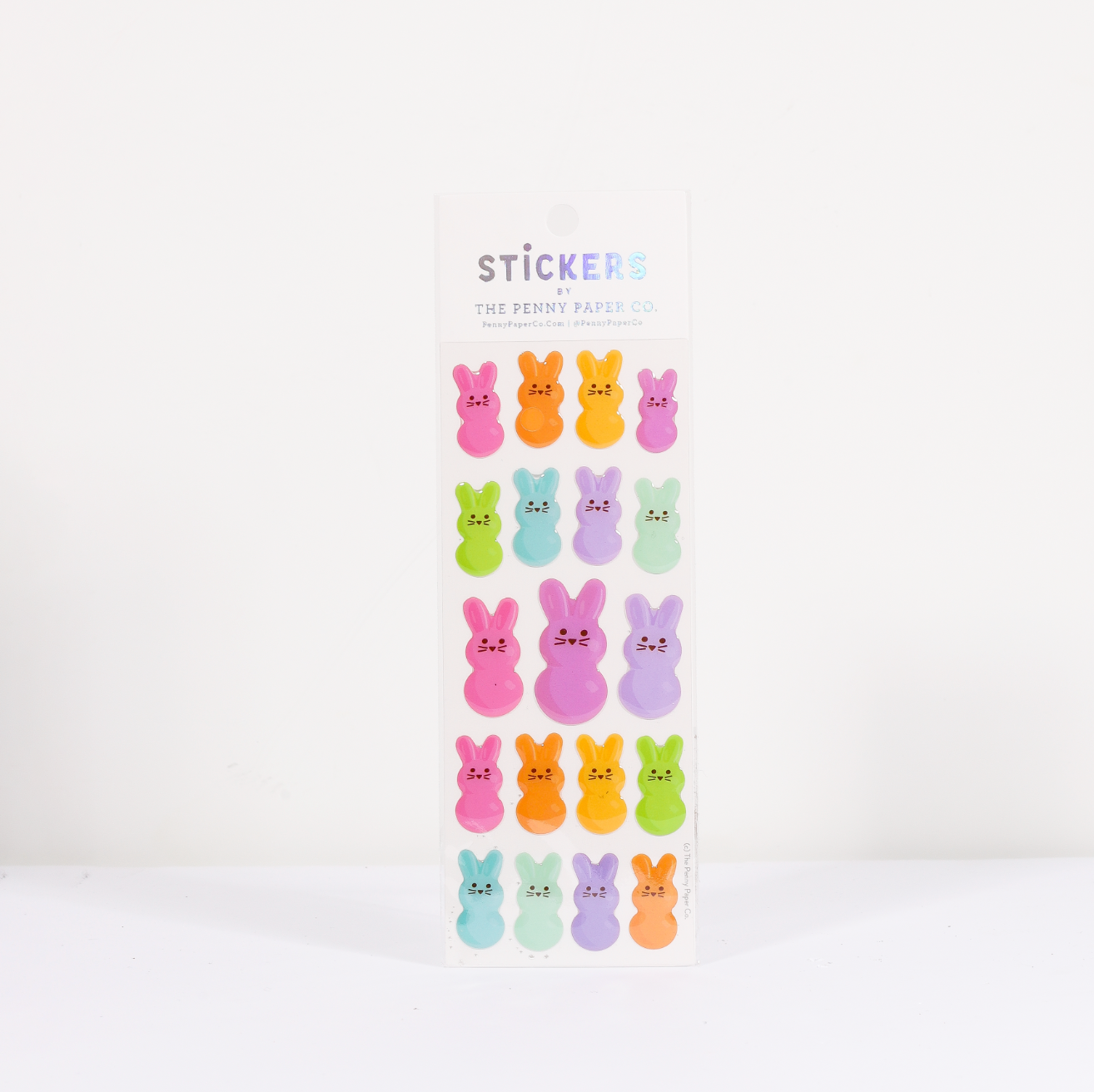 Easter Bunny Stickers, Epoxy