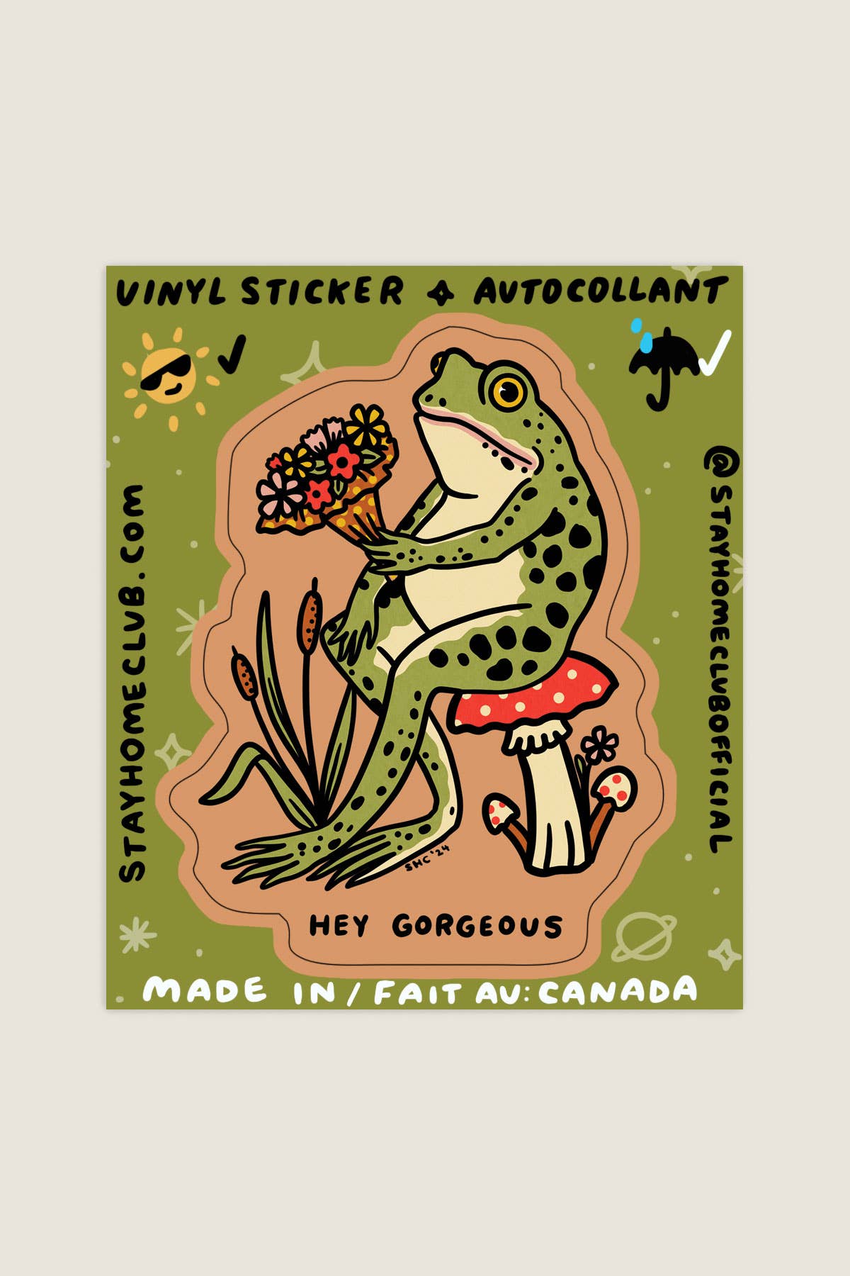 Hey Gorgeous Vinyl Sticker