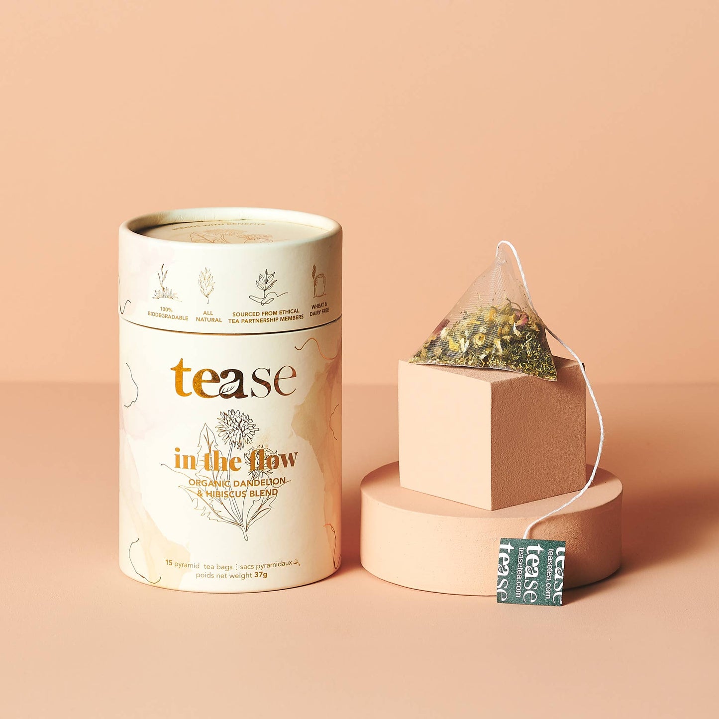 In The Flow Dandelion + Hibiscus Superfood Tea Blend