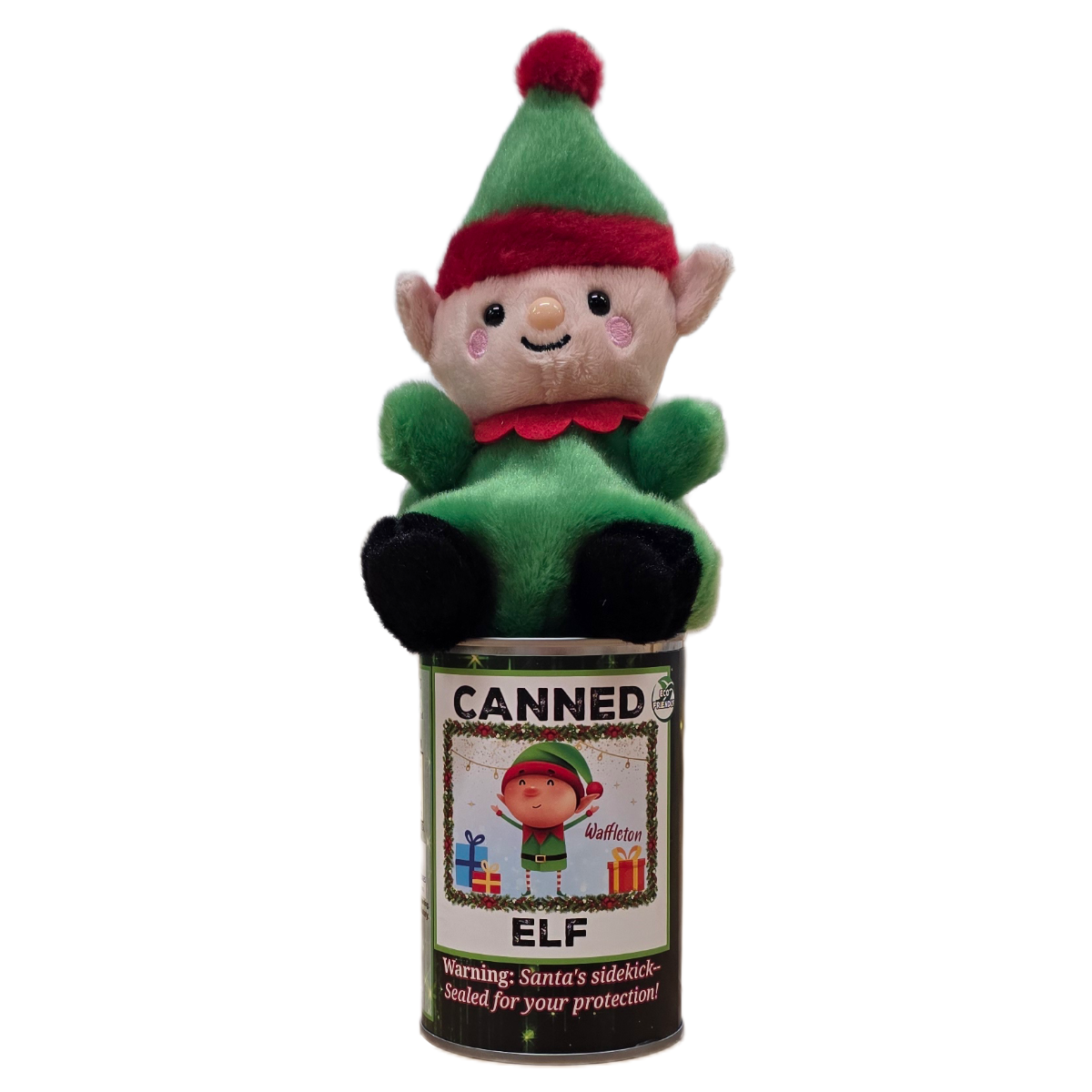 Canned Elf | Christmas Plush in a Can w/Jokes | Magical
