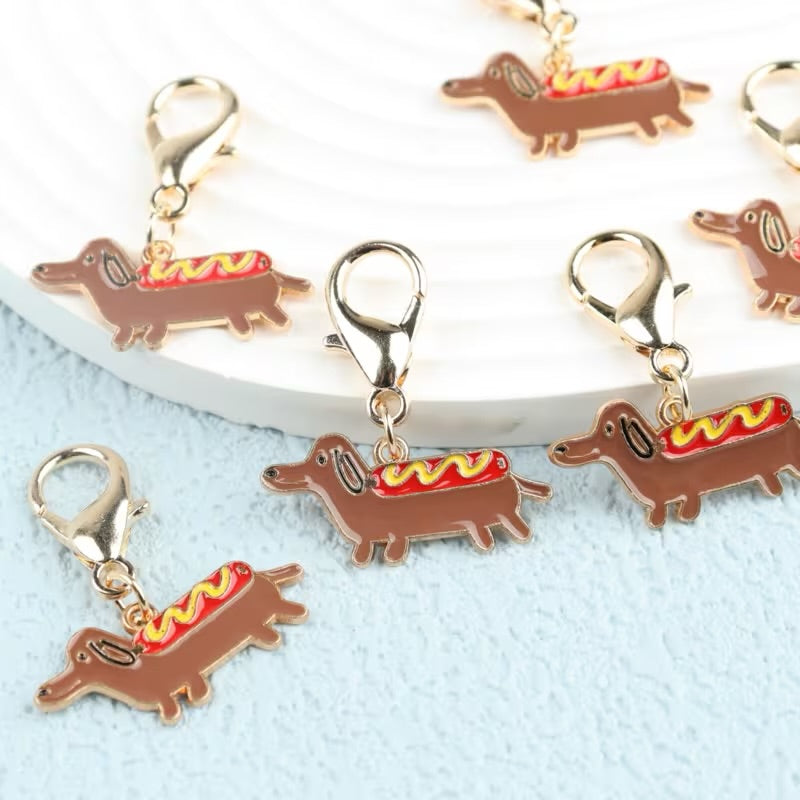 Hotdog Keychain