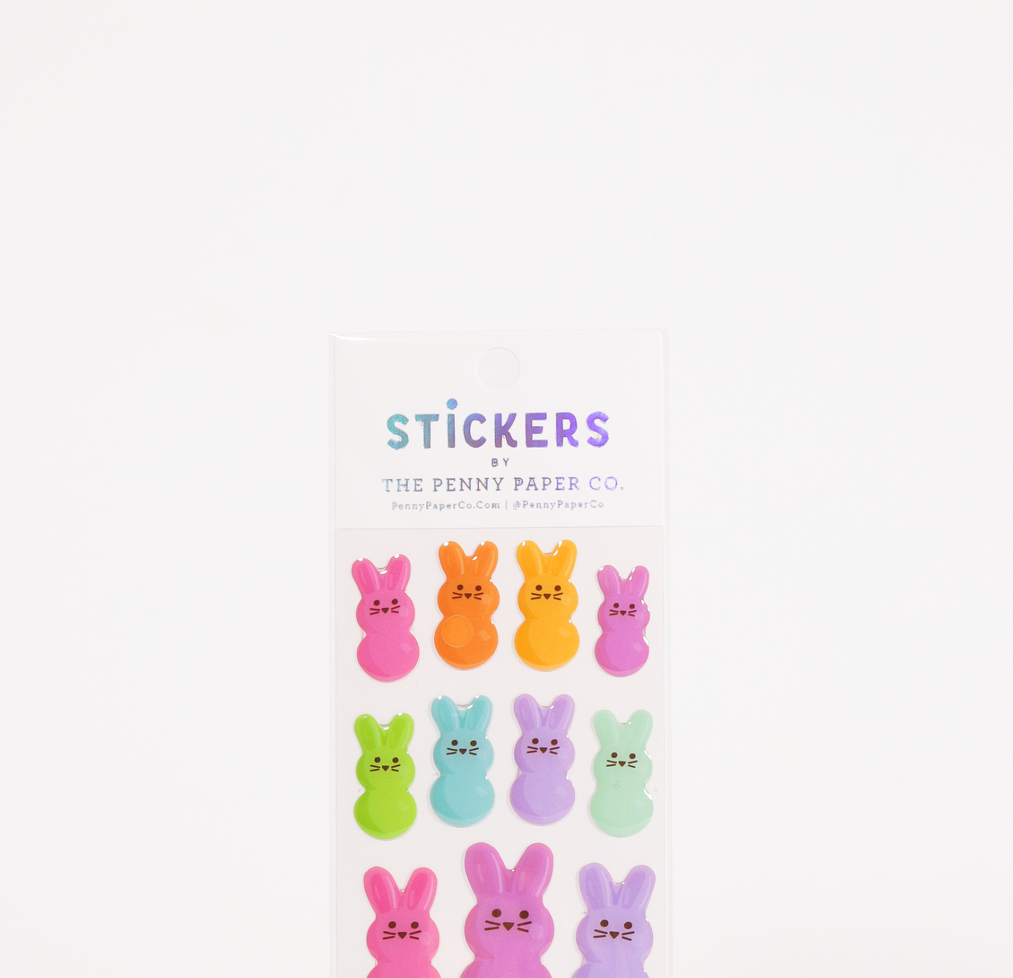 Easter Bunny Stickers, Epoxy