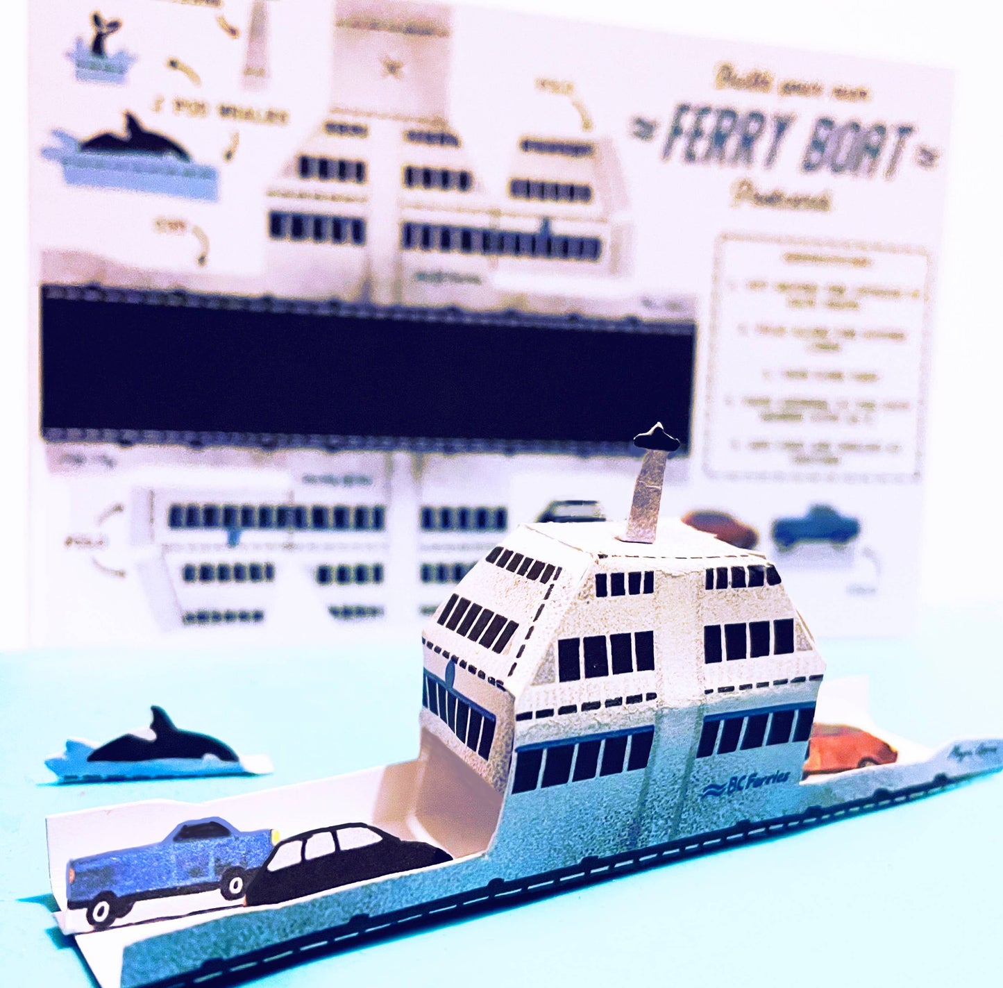 Build Your Own Ferry Boat Postcard & Salish Sea