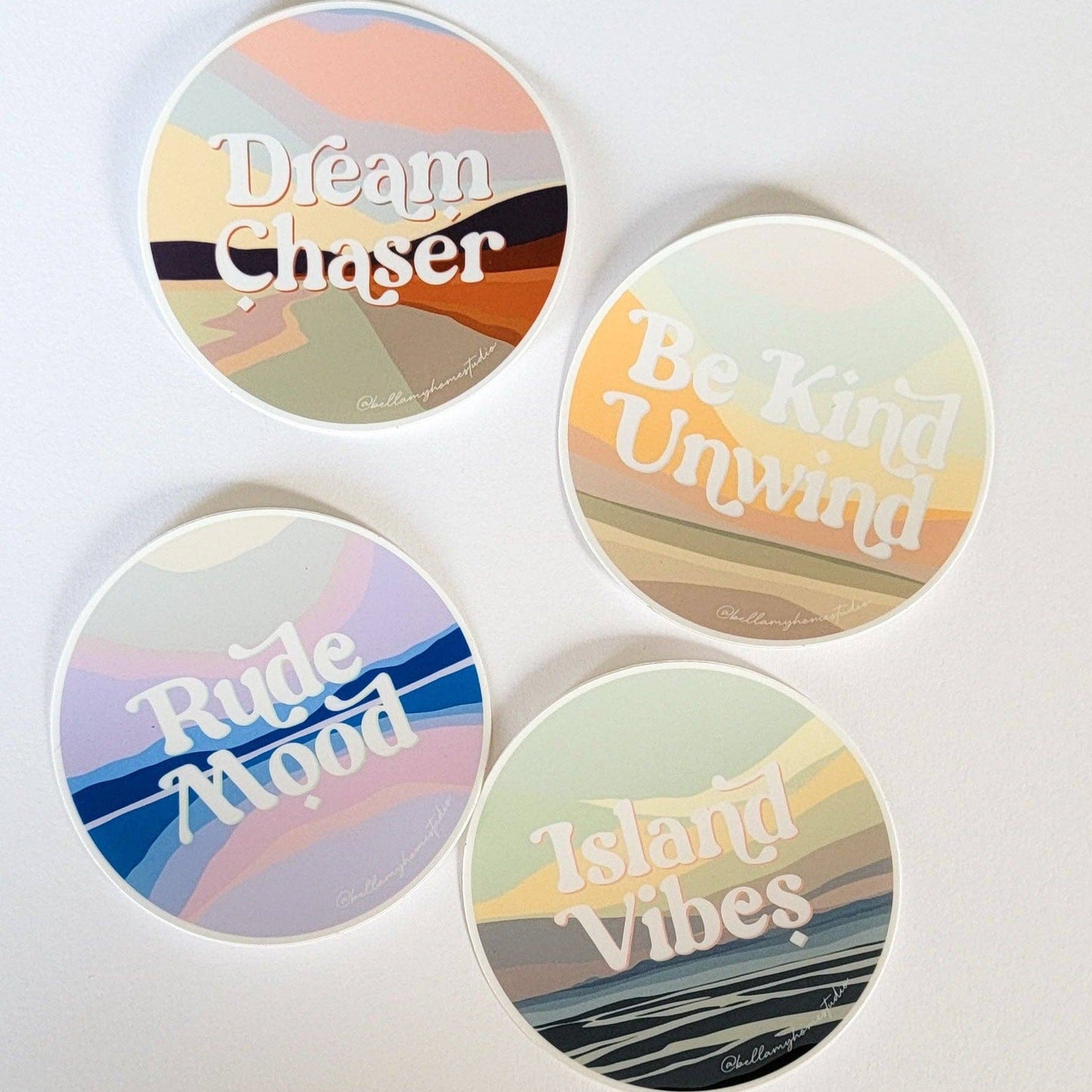 Bellamy Home Studio - Vinyl Stickers - Be Kind Unwind