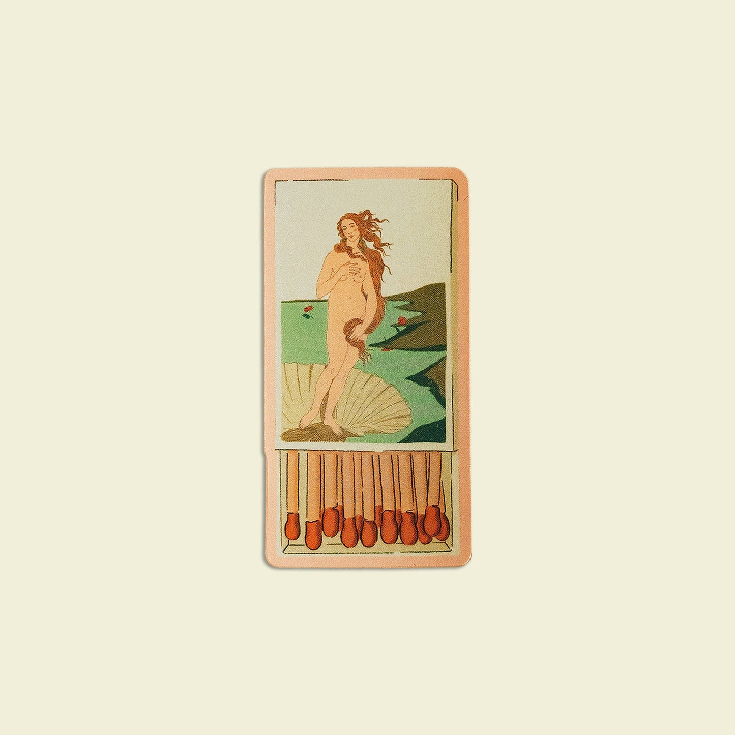 The Birth of Venus Matchbox Sticker