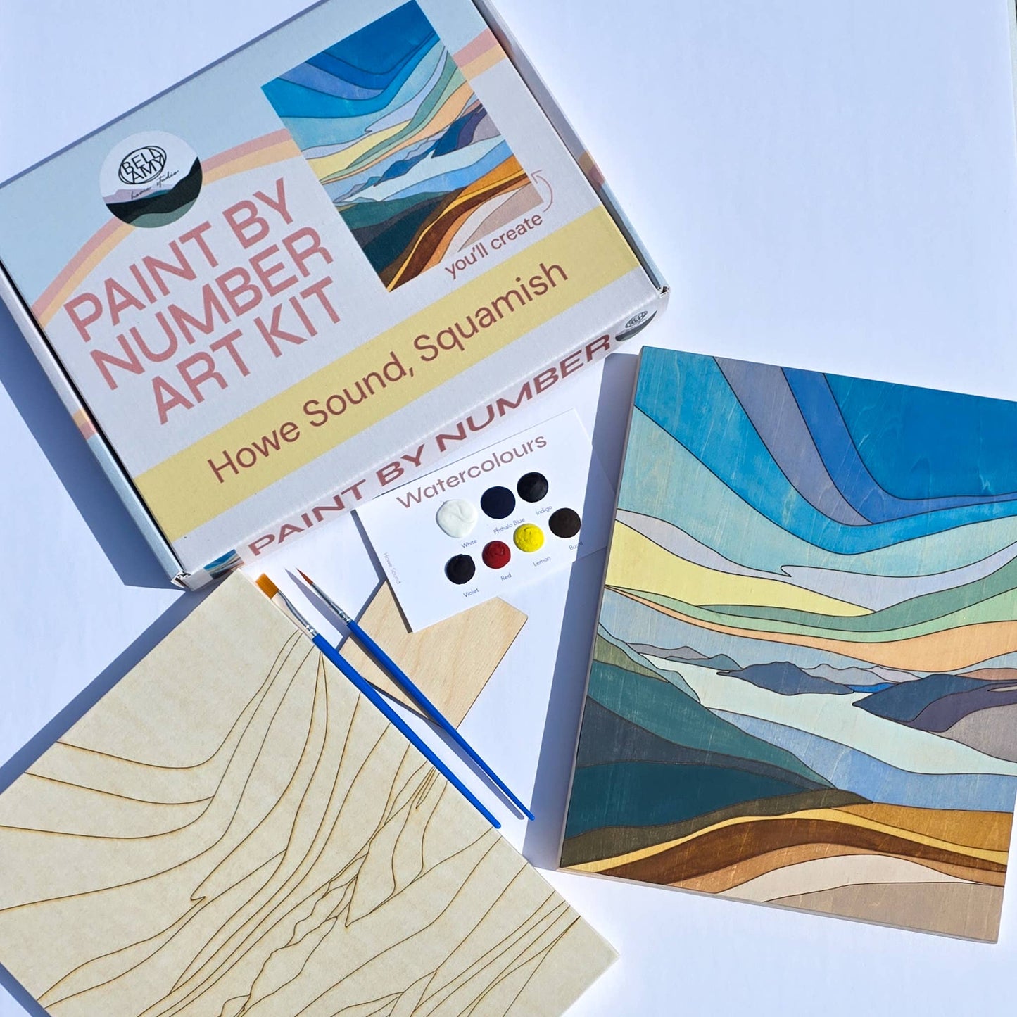 Paint By Number Art Kit - Howe Sound, Squamish
