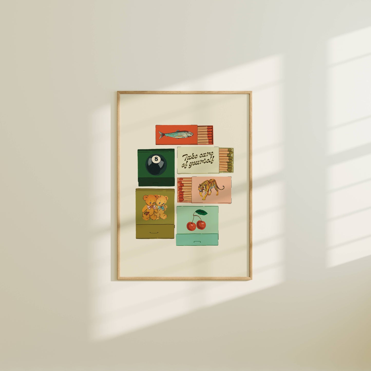 Vintage Inspired Matchbook/Matchbox Print