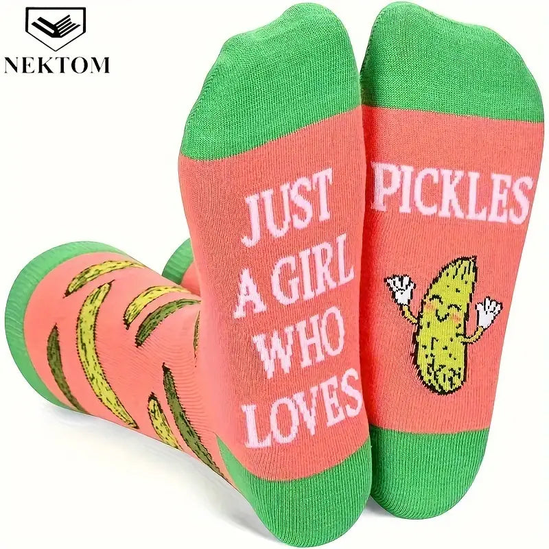 Just A Girl Who Loves Pickles Socks