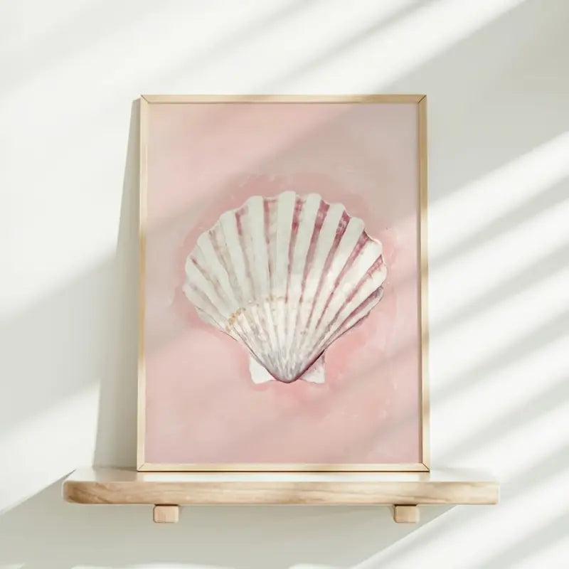 Pink Seashell Wall Art