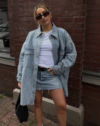 Brunette the Label - Shania Denim Jacket Light Blue Denim
