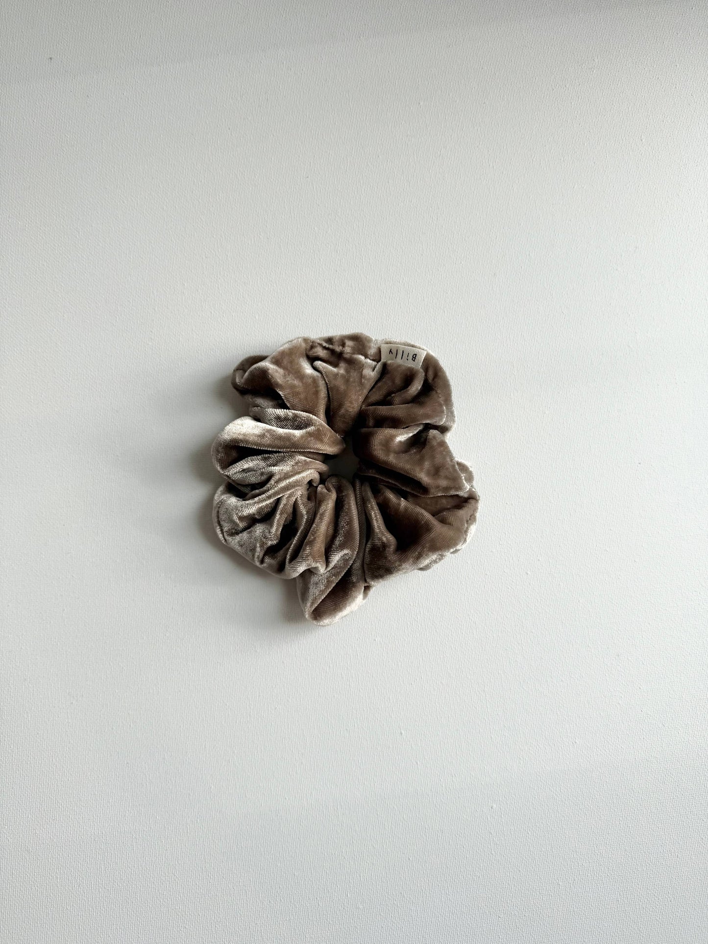 SILK VELVET SCRUNCHIES - neutral
