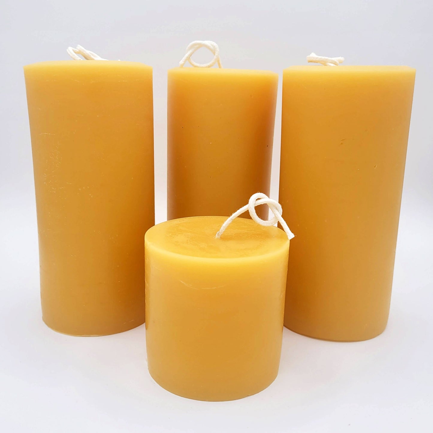 East Van Beeswax 3" Wide 100% Beeswax Pillar Candle - Natural Beewax color