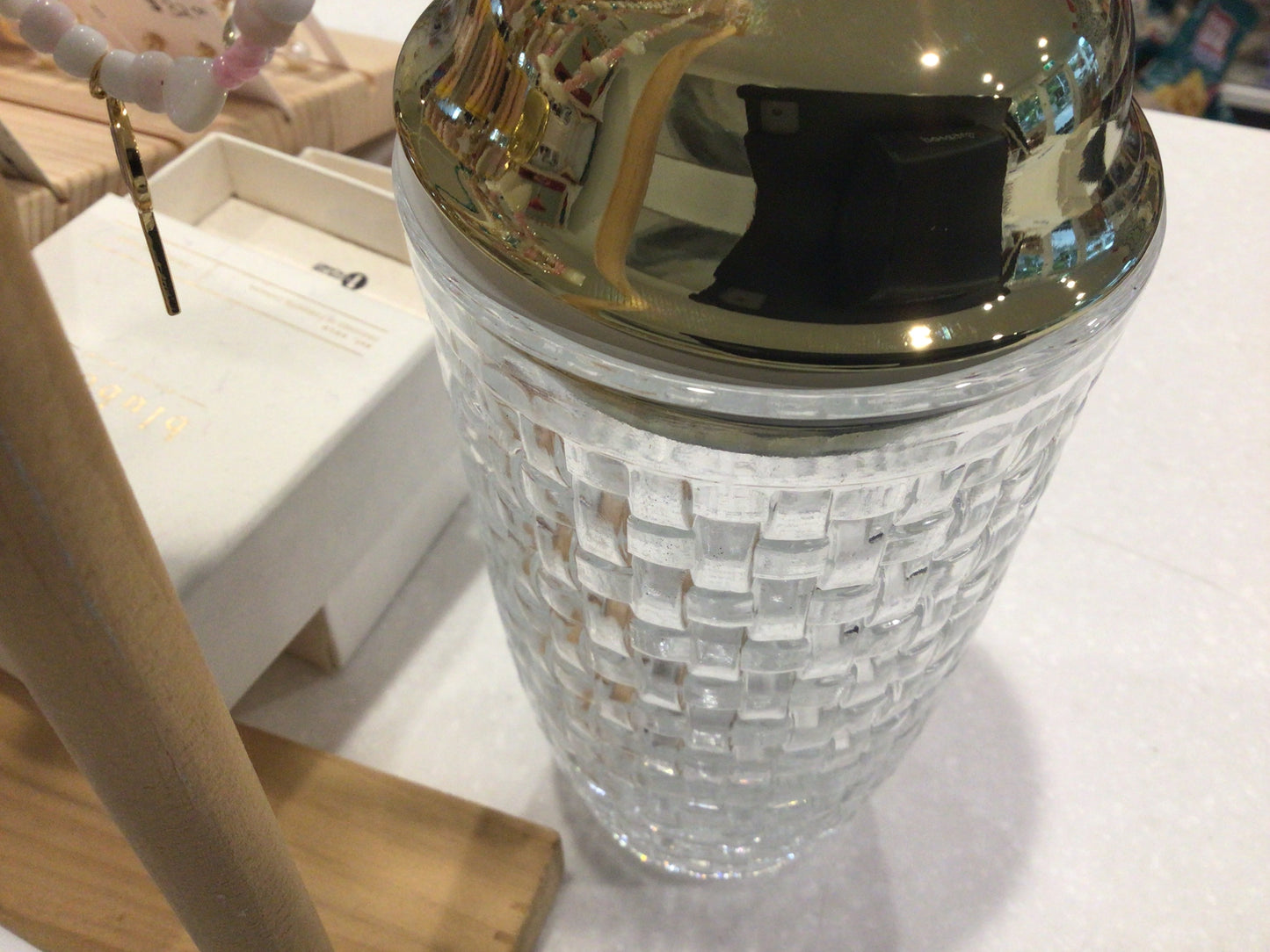 Glass drink mixer