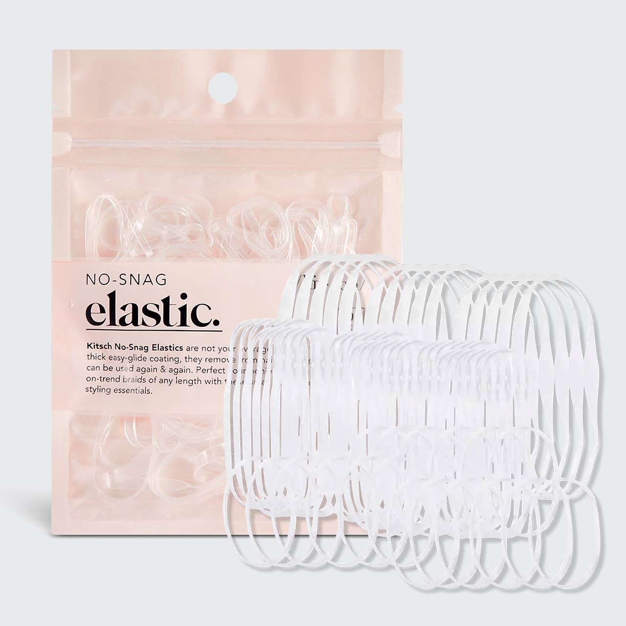 Kitsch- No-Snag Elastic 100 pc - Clear