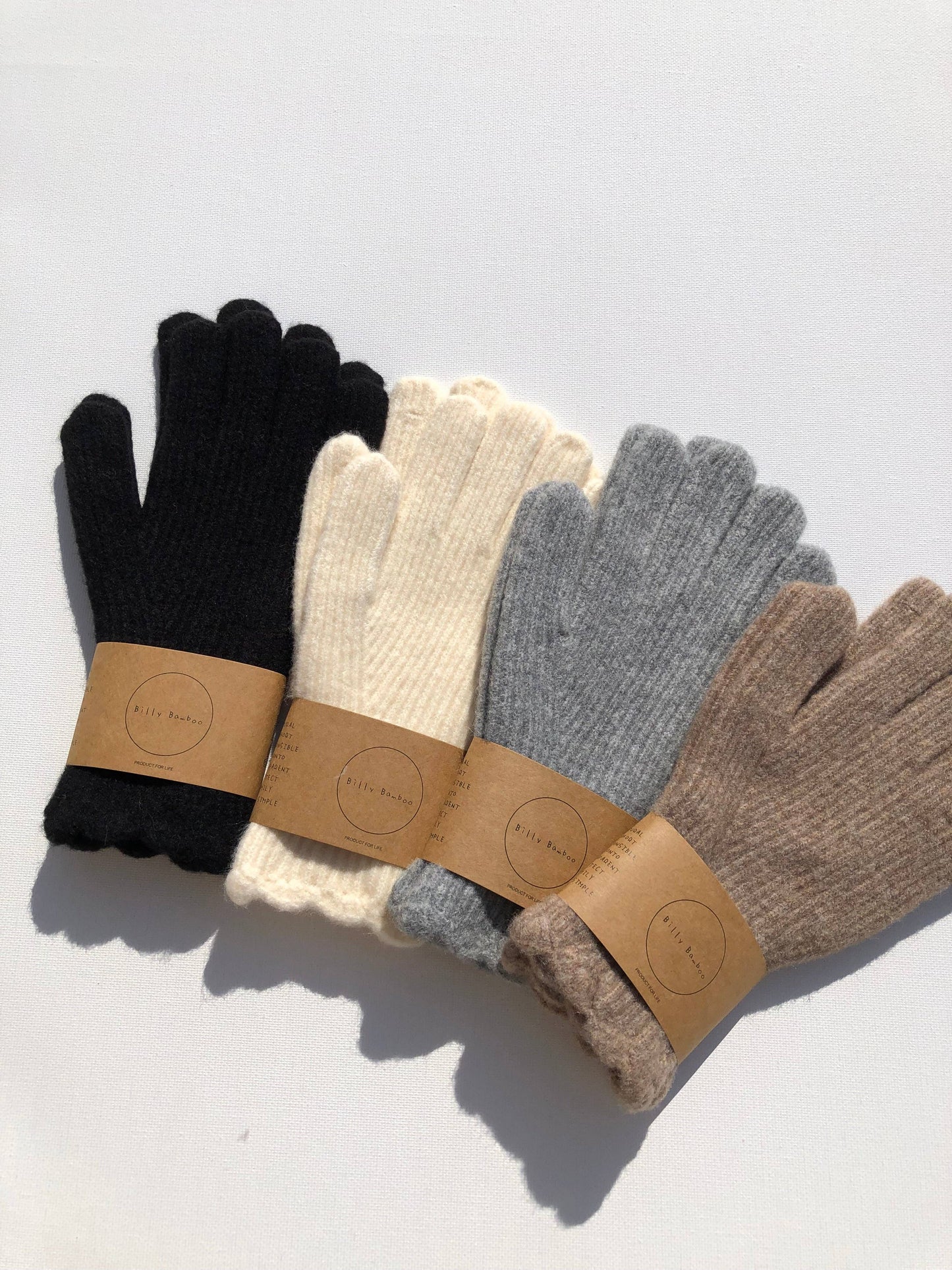Billy Bamboo - Fuzzy Wool Screen Touch Glove