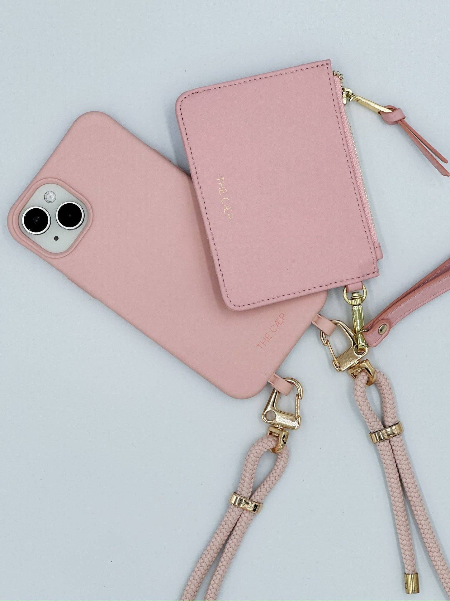 The Caep Blush Pink Snap/Wrist Wallet