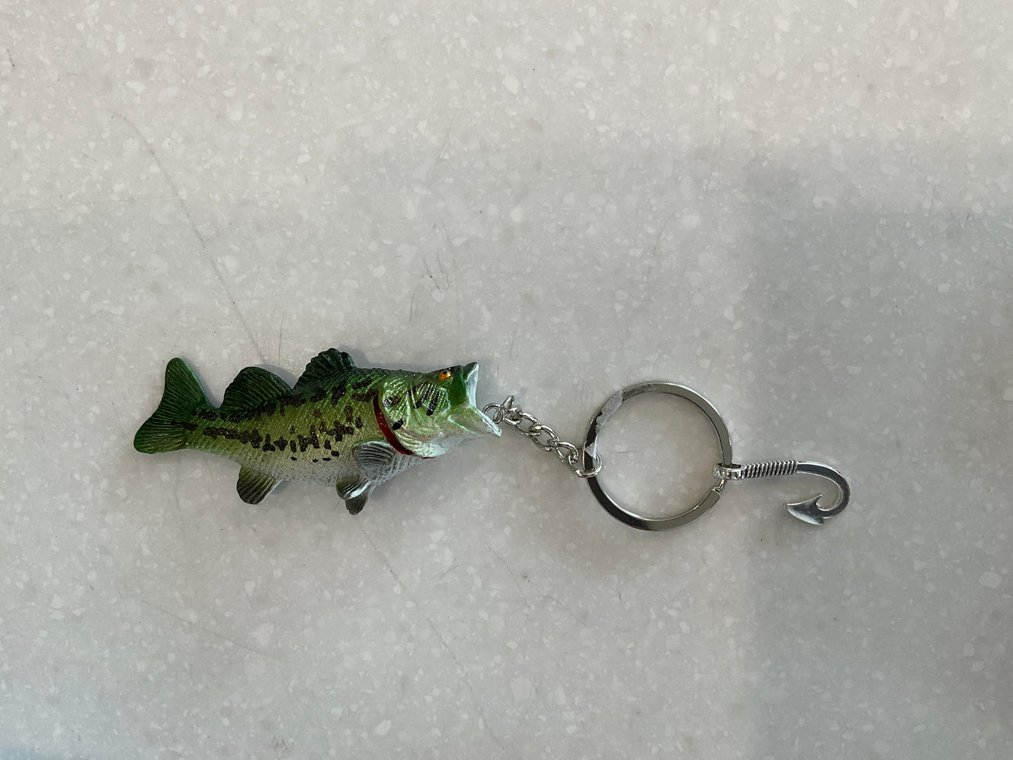Bass Keychain with Hook