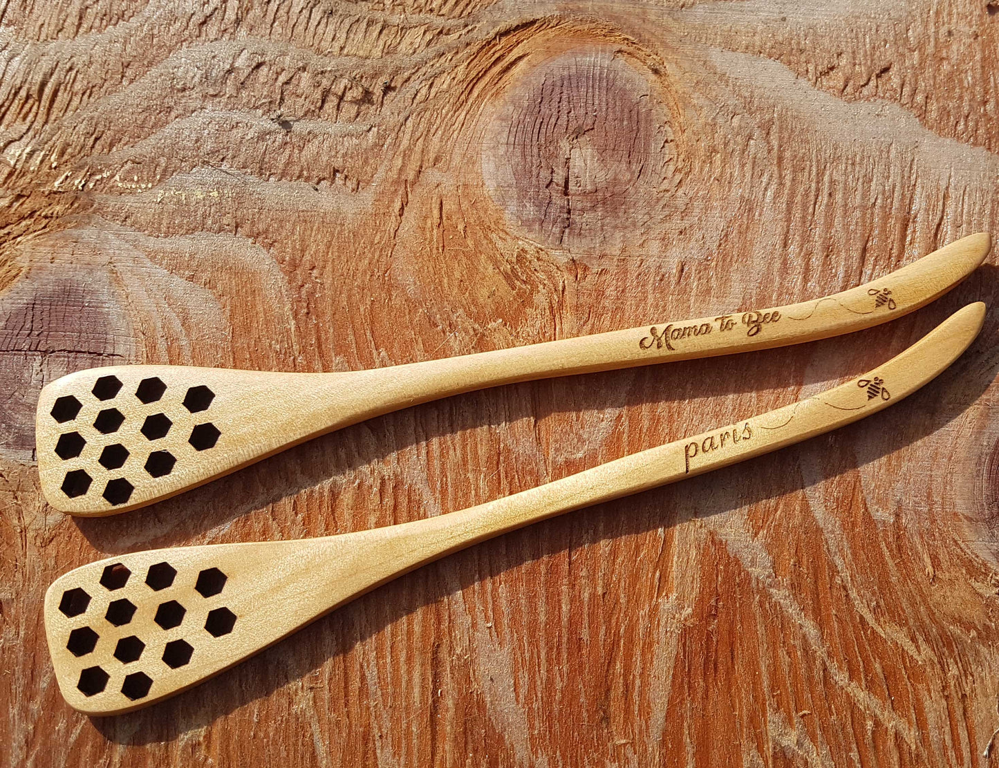 Honey Dippers With Hex Holes