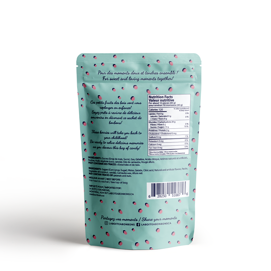 Bon Bon- Raspberries Gummy Candies