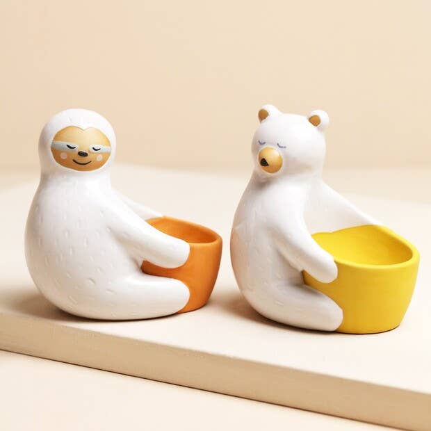 Ceramic Bear Hug Egg Cup