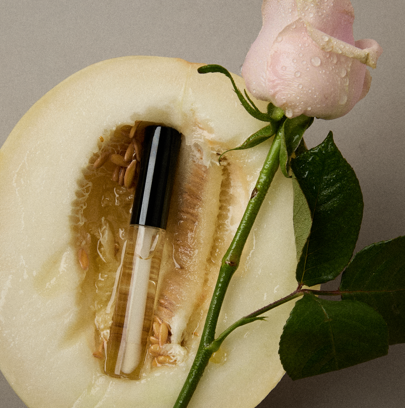 Lip oil Melondew and Rose