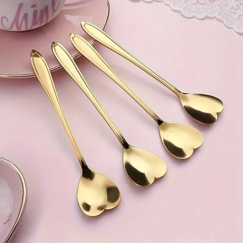 Gold Heart Spoon