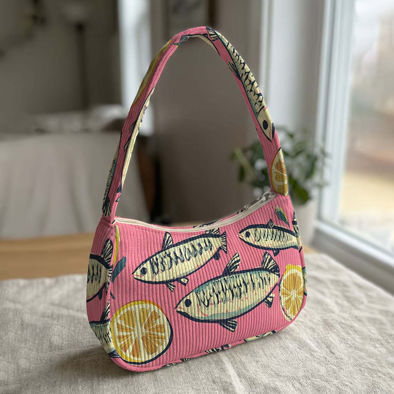 Lemon & fish purse
