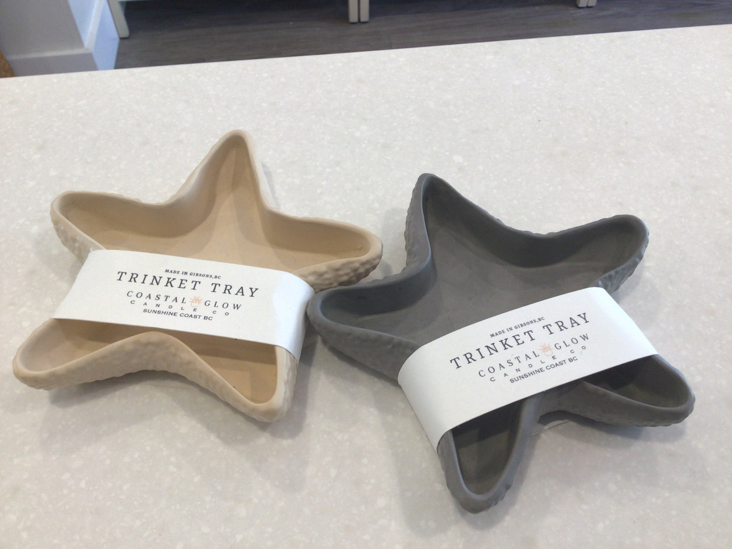 Coastal glow trinket tray star fish