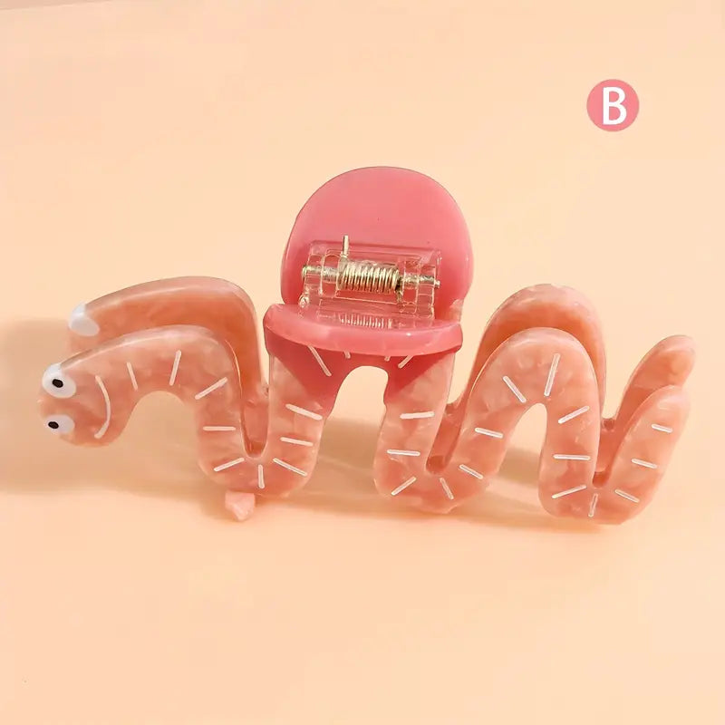 Worm Hair Clip