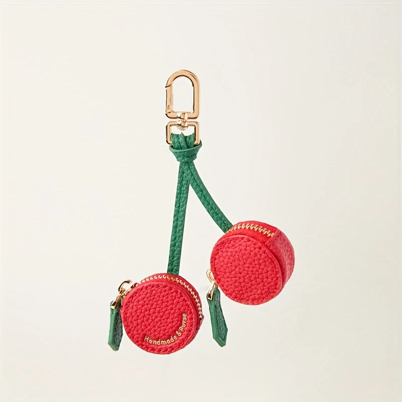 Cherry Coin Purse Keychain