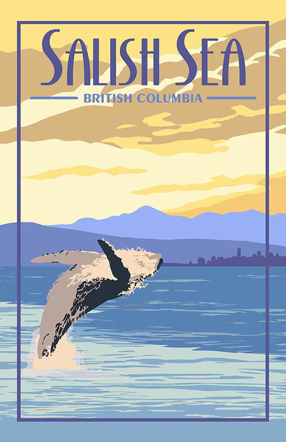 Salish sea Metal sign