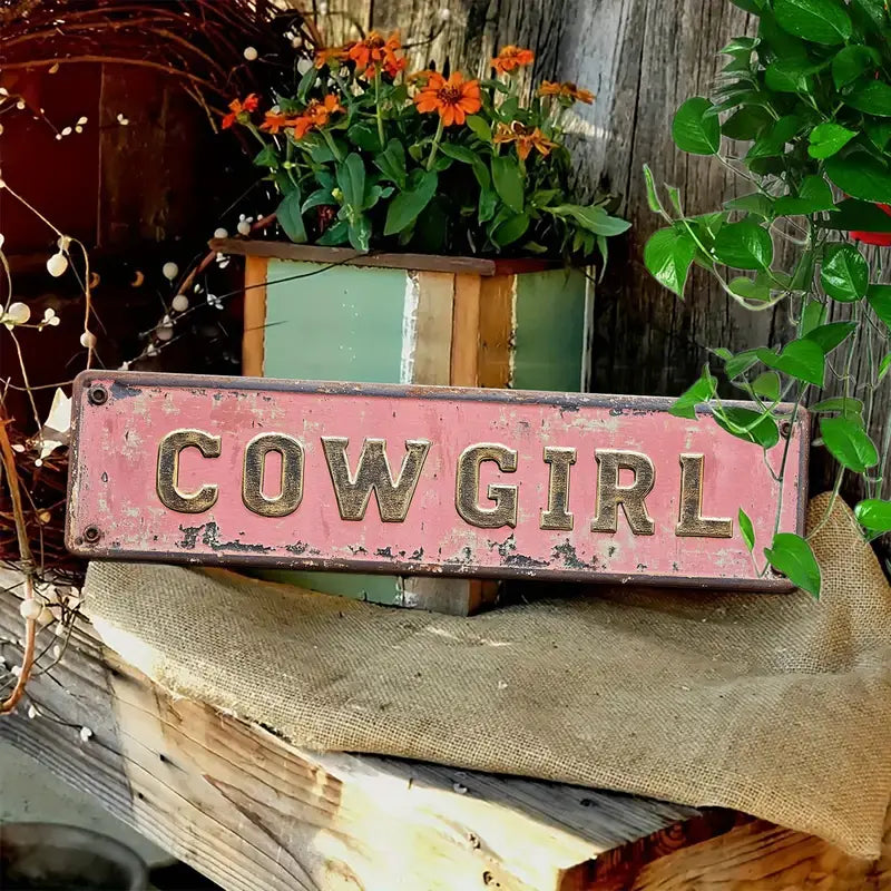 Cow Girl Sign