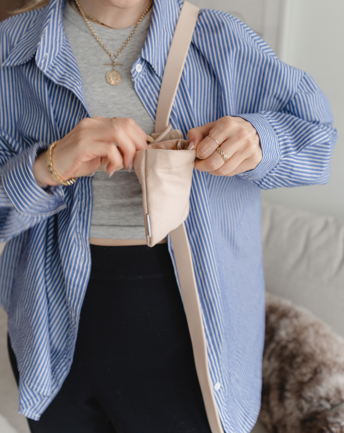 Treat Pouch in Nude